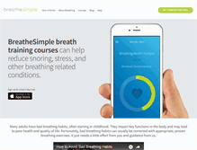Tablet Screenshot of breathesimple.com